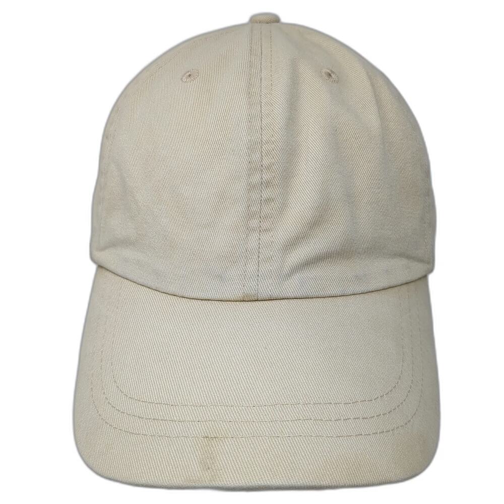 Route 66 Baseball Cap Beige One Size Slideback Curved Brim Plain Cotton Hat